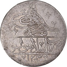 [#1068446] Coin, Turkey, Selim III, 100 Para, AH 1237 / 1789, Istanbul, AU, Sil,