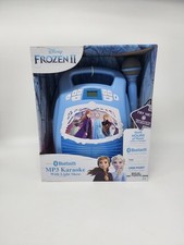Disney Frozen MP3 Bluetooth Karaoke with Light Show  Microphone - Brand New