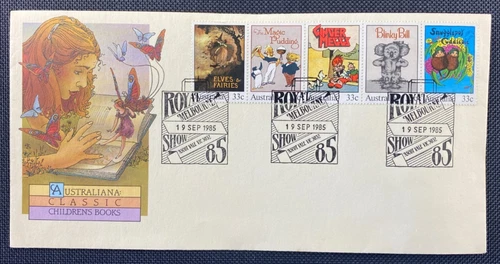 1985 Australiana Classic Children's Books FDC Melbourne Show Pictorial Postmark