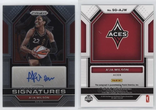 2023 Panini Prizm WNBA Signatures A'ja Wilson #SG-AJW Auto