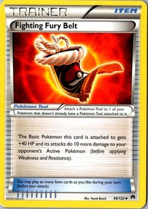 Fighting Fury Belt 99/122 BREAKpoint Uncommon Trainer
