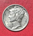 1941S US Mercury SILVER Dime "San Francisco" Mint! Choice AU Details! Old Coin!
