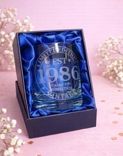 Personalised Whisky Glass Any Year Luxury Gift Silk Lined Box Aged To Perfection