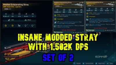 Borderlands 4 STRAY INSANE DPS MODDED WAFFE ALLE 2 WAFFEN SET
