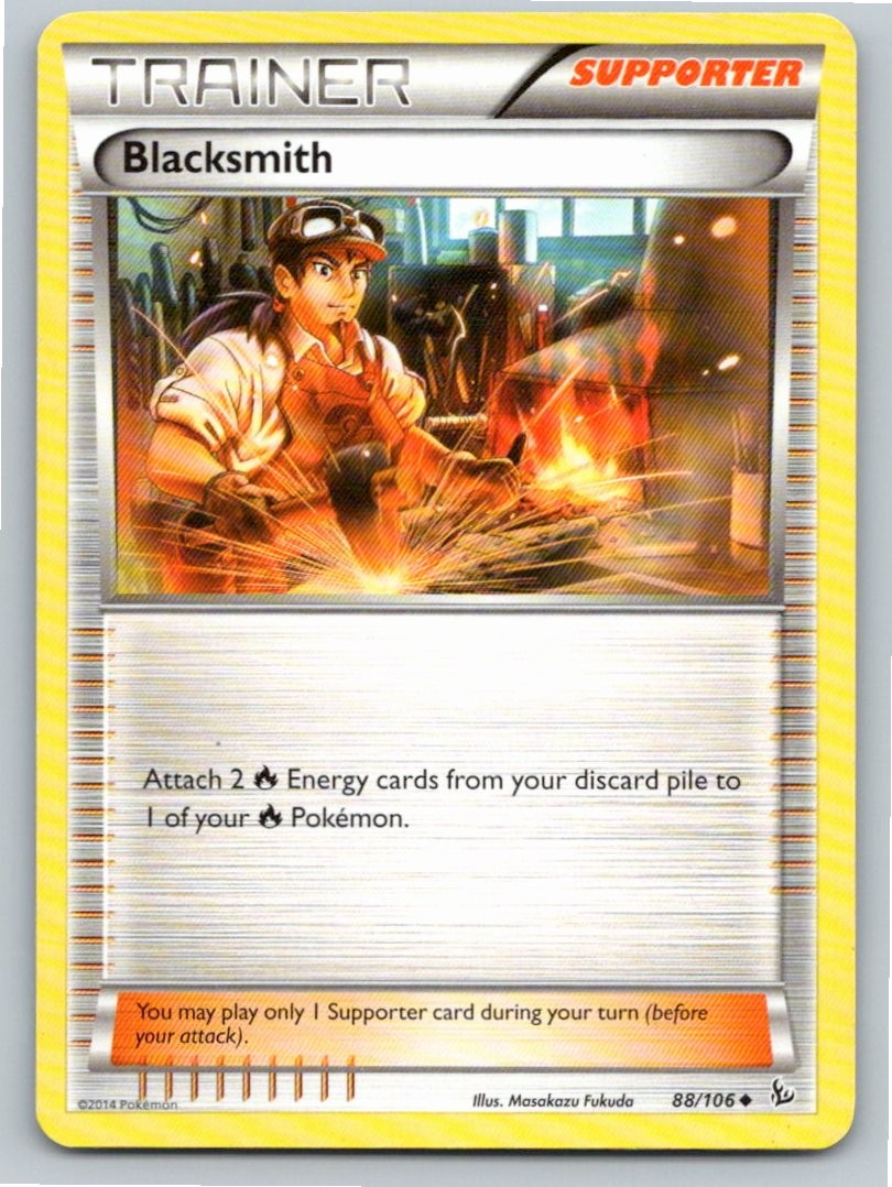 2014 POKEMON BLACKSMITH FLASHFIRE 88/106 UC NM A63552 FREE S&H