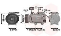 Kompressor Klimaanlage Klimakompressor Passend FüR Hyundai Santa Fé Iii Dm