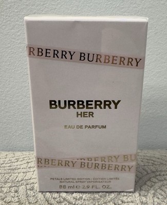 BURBERRY HER PETALS EAU DE PARFUM SPRAY FOR WOMEN 2.9 Oz LIMITED EDITION!