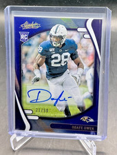 2021 Panini Asbolute ODAFE OWEH RC Blue AUTO 21/50 #153 Ravens