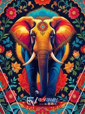 Elephant Artwork Digital Product HD Image Picture Photo Wallpaper for Print
