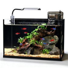 Glass Fish Tank Kit,2.8 Gallon Fish Tank,Small Aquarium, Ultra-Clear Nano Aqu...