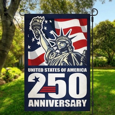 USA 250th Anniversary Garden Flag 1776-2026 Patriotic Freedom Yard Decor