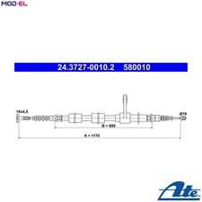 CABLE PULL PARKING BRAKE 24.3727-0010.2 FOR ALFA ROMEO AR 32310 2.0L 4cyl 147