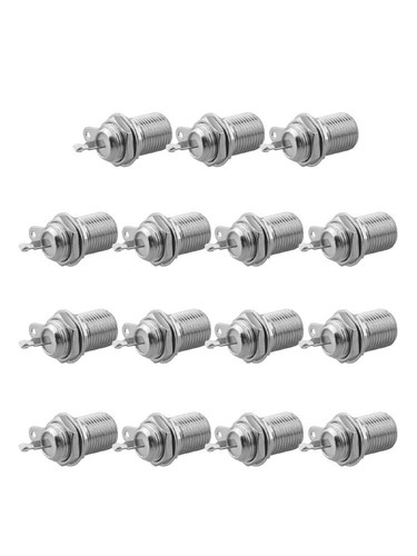 Replacement 15pcs Connectors Adapter Chassis Female Metal Mounted Panel - Afbeelding 5 van 12