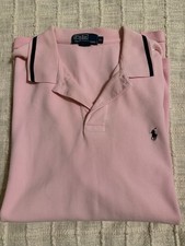 Polo Ralph Lauren short sleeve polo shirt in pink cotton pique Size XL
