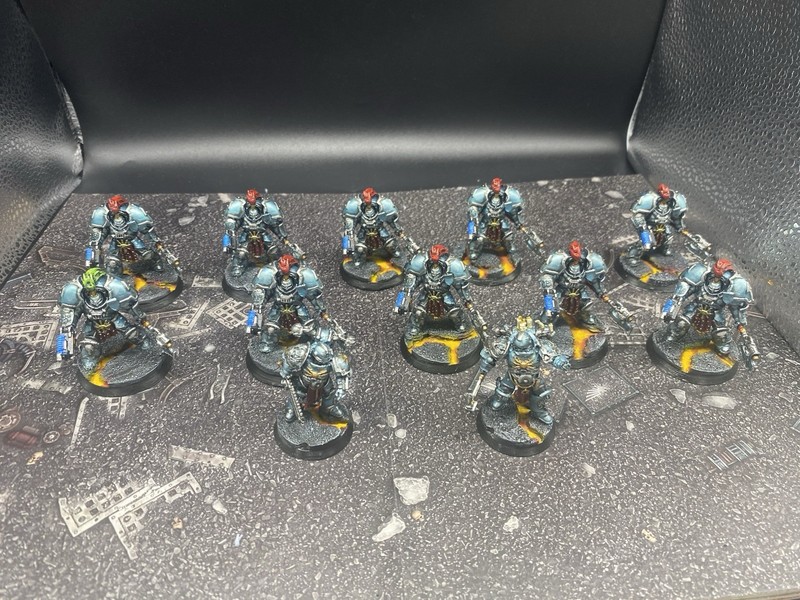 Chaotic Space Soldiers Heavy Armor Inspired By Terminators Painted 