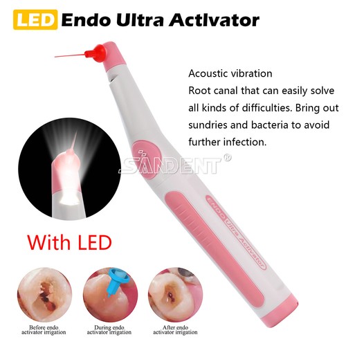 Dentale LED Endodonzia Ultra Attivatore Manipolo Irrigatore Canale Radice 150 Punte - Foto 16 di 45