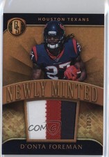 2017 Gold Standard Newly Minted Memorabilia Prime 10/25 D'Onta Foreman #20 z5b