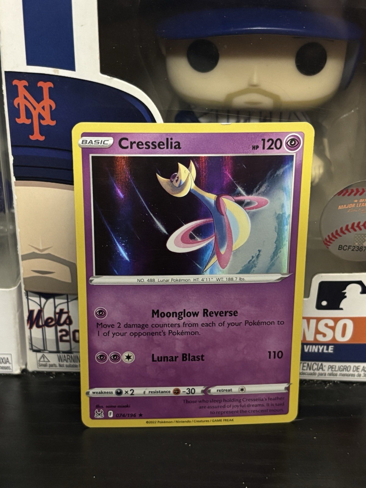 Pokemon TCG Lost Origins - Cresselia #74/197 - Holo Rare Card