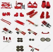 Aluminum Metal Upgrade Parts DIY Fit for 1/10 VRX RH1043 RH1045 1:10 Rc Car Red