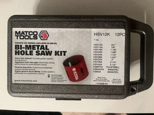 Matco Bi-Metal Hole Saw Kit HSV12K Brand New