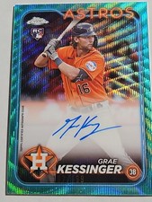Grae Kessinger /199 Rc Auto Aqua Wave Refractor 2024 Topps Chome NY Mets