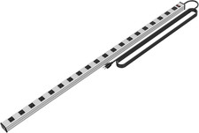 20 Outlet Heavy Duty Metal Socket Power Strip,15-Foot Long Extension Cord with C