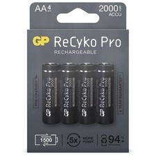 4X GP ReCyko Pro AA Battery NiMH 2000mAh Mignon LR06 LR6 1.2V AA Battery Accu 7.70 per battery