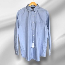 Tommy Hilfiger Regular Fit Blue Stretch Dress Shirt 17 32/33 Large/XL NWT