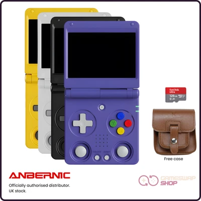 Anbernic RG34XXSP Retro Console portatile a conchiglia | 128 GB | Stock Regno Unito