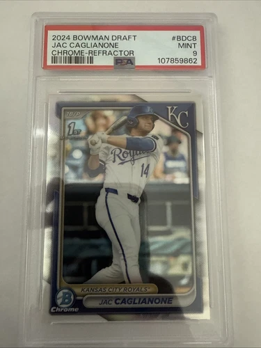 2024 Bowman Draft Chrome Jac Caglianone #BDC-8 Refractor (RC) PSA 9 1st Bowman