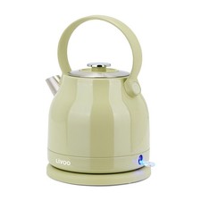 Bouilloire Inox rétro 1,5L Verte INOX Sans Fil 2200W Arrêt automatique INOX