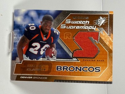 2005 SPX Maurice Clarett Rookie Swatch Supremacy Patch #RS-MO Denver Broncos