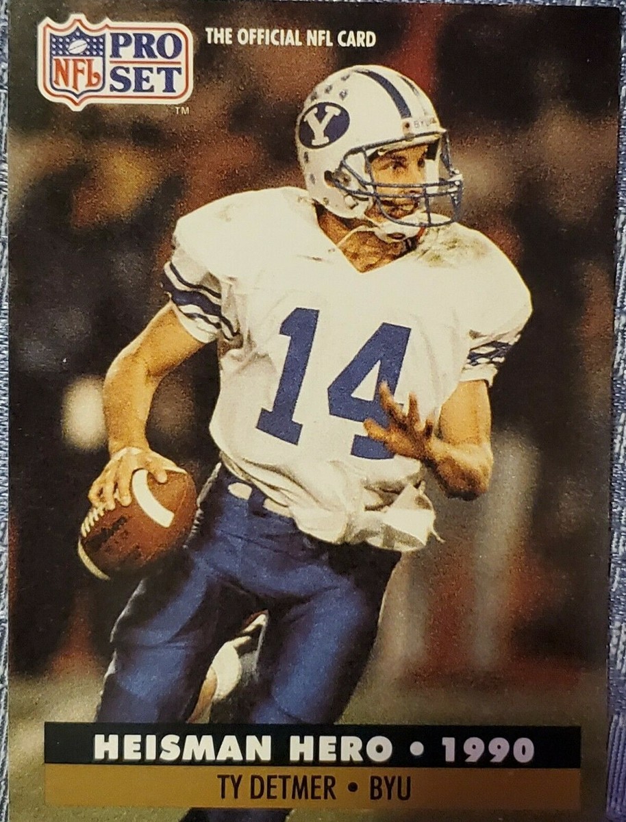 1991 Pro Set Ty Detmer Heisman Hero Rookie Card #37