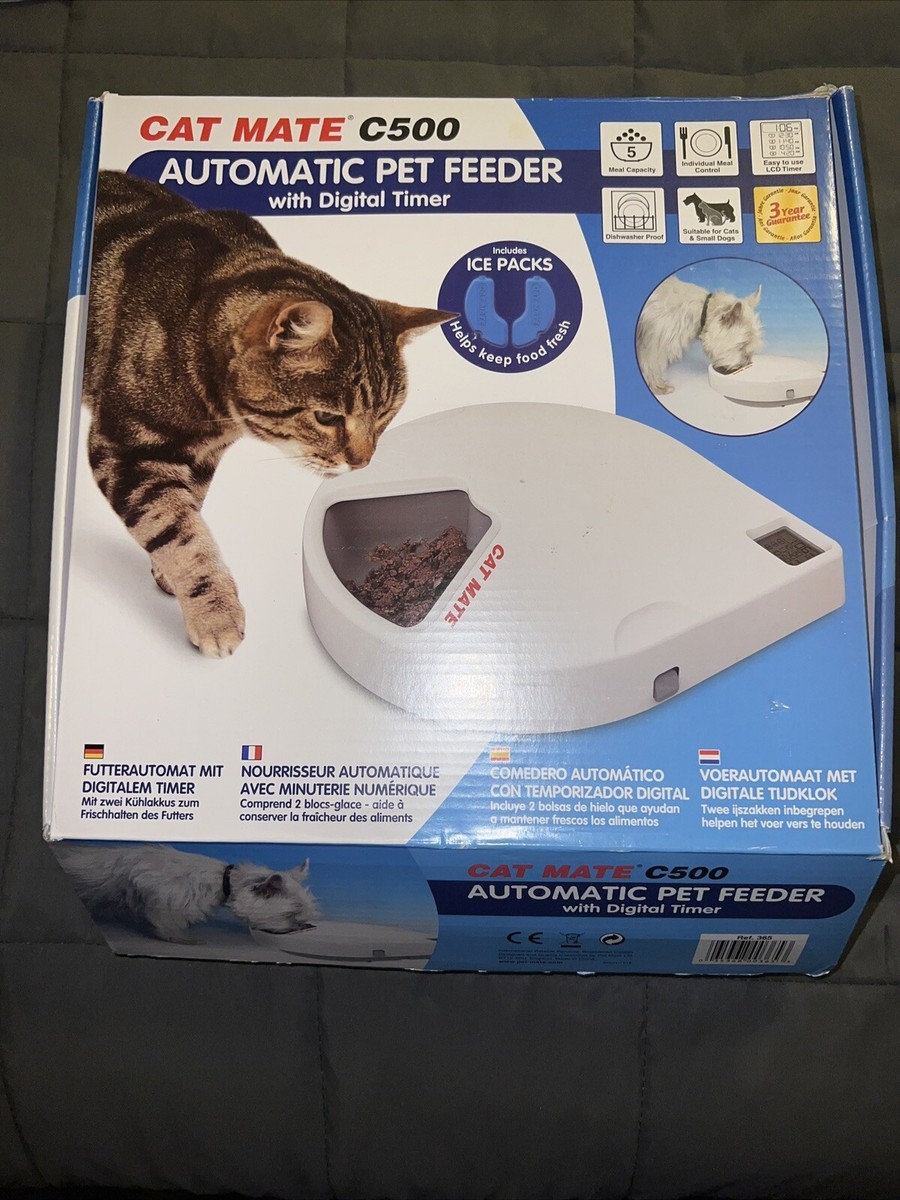 Comedero Gato Cat Mate C500 Comedero Automu00e1tico De Comidas