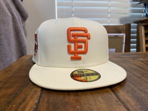 San Francisco Giants 1984 ASG Off White New Era Fitted 7 7/8 Orange UV