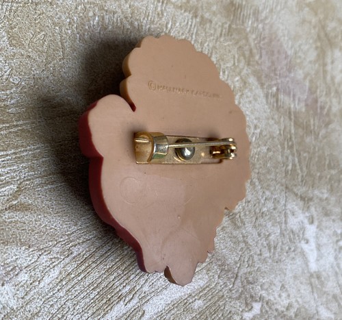 Vintage Hallmark Thanksgiving Pin Brooch Super Cute Tom Turkey Fall Colors - Picture 6 of 6