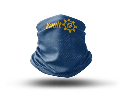Waschbar Stoff-gesichtsmaske Mit Einzigartigem Aufdruck Vault 13 Design