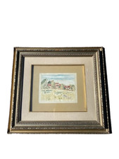  Quadro, Pittore Orfeo Tamburi - Paesaggio 1969 - Firmato con Cornice