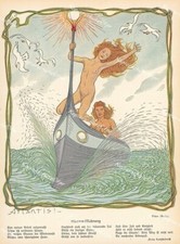 Fidus Akt Erotik Meerjungfrau Atlantis Gedicht Franz Langheinrich Sterne Jugend