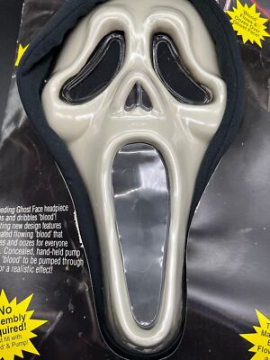 Vintage 1997 Scream Bleeding Ghost Face Halloween Mask | eBay