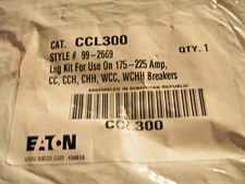 EATON CUTLER HAMMER CCL300 99-2669 LUG KIT 175-225A CC CCH CHH WCC WCHH BREAKER