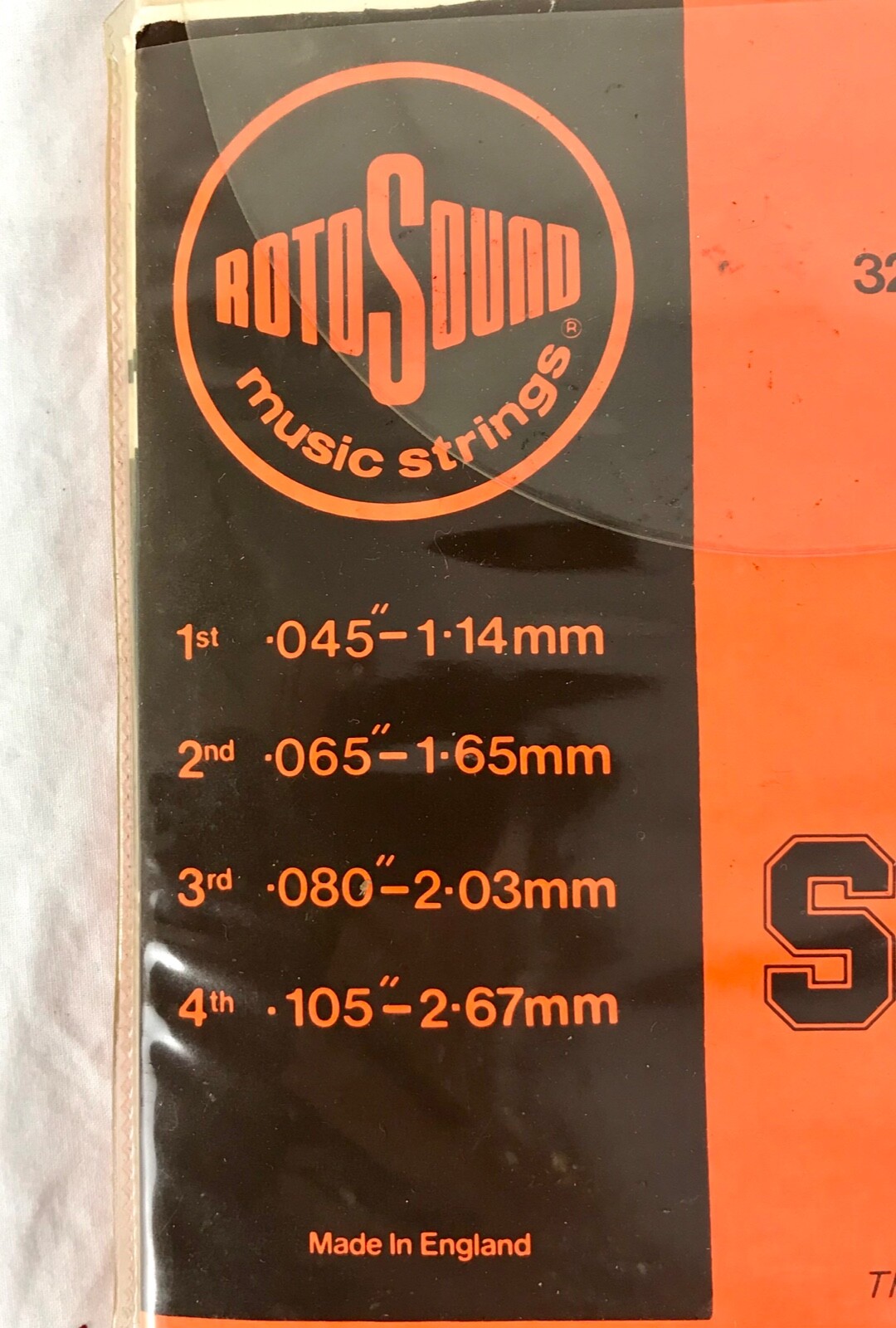 John Entwistle Rotosound Bass Strings. Full Scale. Vintage. Full Set