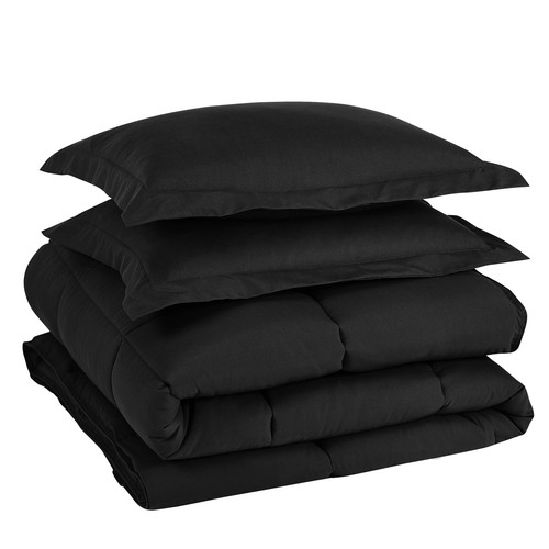 Chezmoi Collection 3-Piece Down Alternative Comforter Set (Oversized Queen, B... - Picture 8 of 8