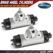 2x Rear Drum Brake Wheel Cylinder for Infiniti QX4 1997-1998 Nissan D21 Frontier