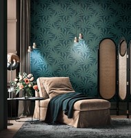 3,75 €/Qm/ Tapete A.S. Creation 39501-6 Jade Floral Tropical Petrol Gold Modern