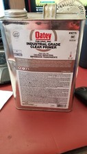 NEW SEALED Oatey Industrial Grade Clear Primer PVC, CPVC 1 GALLON 30775  J26 
