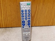 SONY RM-V402 7-Device Universal Remote Control Silver Tested Working