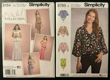 Simplicity 8164 /or 8789 Sz: 12-20 / XS-XL Bridal Dresses / Blouse Bodysuits