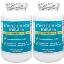 2 Bottles NU-Health Complete Lungs Formula 200 capsules/bottle for clear lungs