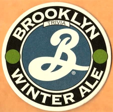 Brooklyn Brewery Winter Ale Trivia  Beer Coaster Brooklyn NY